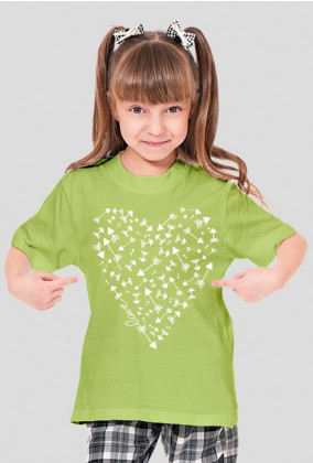 Koszulka dla dziewczynki - Serce