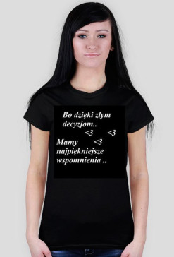 Koszulka z tekstem. ;3
