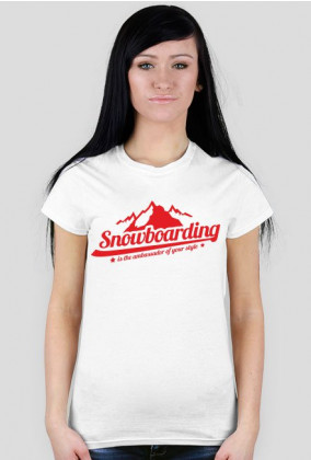 Koszulka damska - SNOWBOARDING
