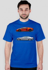 Koszulka 2 Samochody - Męska