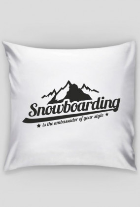 Poszewka na poduszkę - SNOWBOARDING