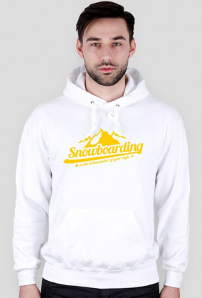 Bluza męska z kapturem - SNOWBOARDING