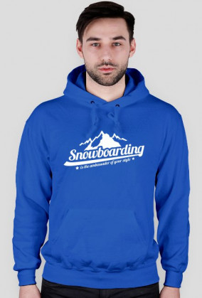 Bluza męska z kapturem - SNOWBOARDING