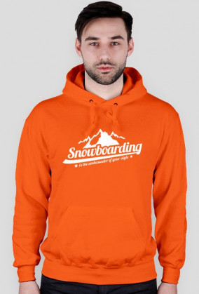 Bluza męska z kapturem - SNOWBOARDING