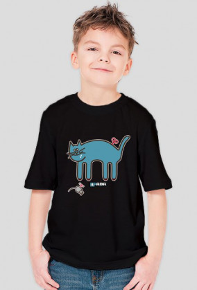 Koszulka dla chłopca - Kot i mysz. Pada