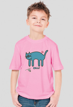 Koszulka dla chłopca - Kot i mysz. Pada