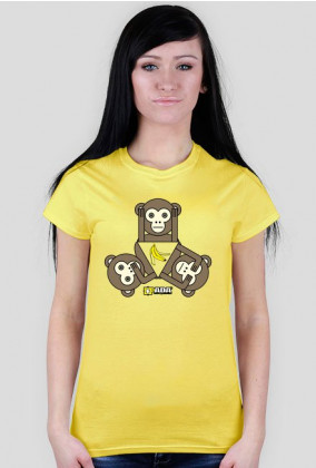 Koszulka damska - Małpy. Pada