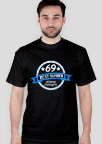 Męski t-shirt "69" Najlepszy numer wśród nastolatków!