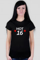 Damski t-shirt Hot 16/ gorąca szestanos-latka