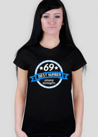 Damski t-shirt "69" Najlepszy numer wśród nastolatków!