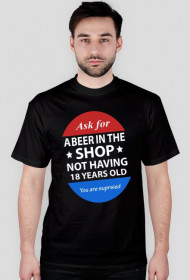 Męski t-shirt "Piwo w sklepie"