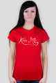 Damski t-shirt Kiss me/ całuj mnie