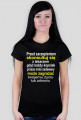 Damski t-shirt z napisami