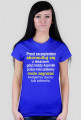 Damski t-shirt z napisami