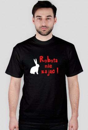 Robota nie zając - T-SHIRT (black)