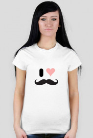 Koszulka I Love wąsy :D