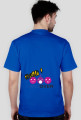 Niebieski T-shirt męski