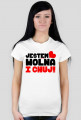 Jestem wolna i chuj | Damska biała
