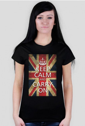 Koszulka damska - Keep calm and carry on