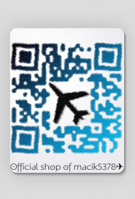 PODKŁADKA POD MYSZ QR-MACIK ✈