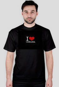 Koszulka I <3 Chelsea (czarna, męska)