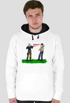 Bluza z czarnym kapturem - Friendly