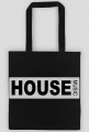 Black cotton bag HOUSE MUSIC.