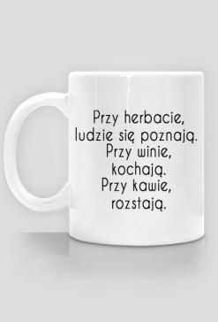 herbata, wino i kawa