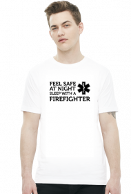 Feel safe at night sleep with a firefighter Black