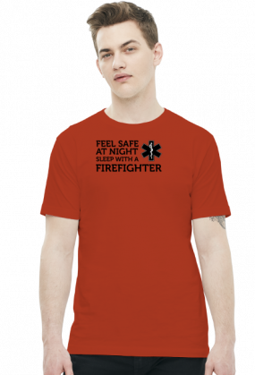 Feel safe at night sleep with a firefighter Black