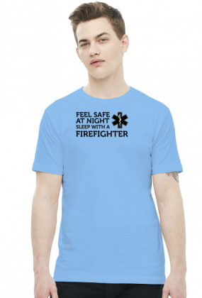 Feel safe at night sleep with a firefighter Black