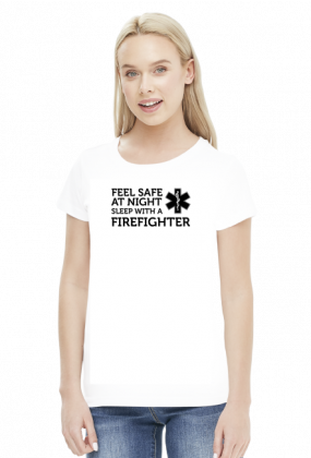Feel safe at night sleep with a firefighter Black