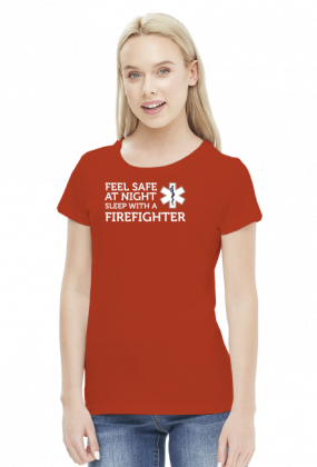 Feel safe at night sleep with a firefighter White