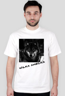 koszulka z wilkiem