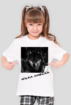 dziecięca koszulka wilkiem