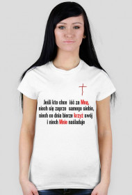 T-shirt krzyż  - damski