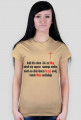 T-shirt krzyż  - damski
