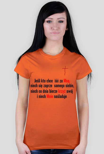 T-shirt krzyż  - damski
