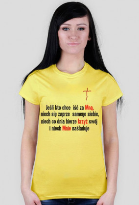 T-shirt krzyż  - damski