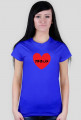 T-shirt I love Jezus - damski