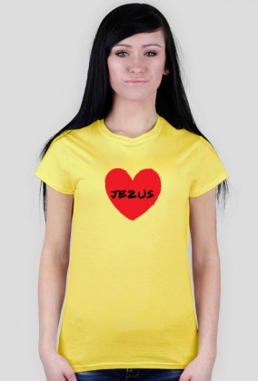 T-shirt I love Jezus - damski