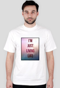 Koszulka męska KRSN "Im just living life"
