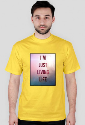 Koszulka męska KRSN "Im just living life"
