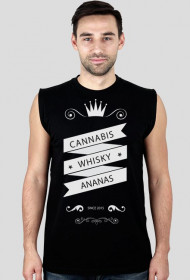 Koszulka bez rękawów Cannabis Whisky Ananas