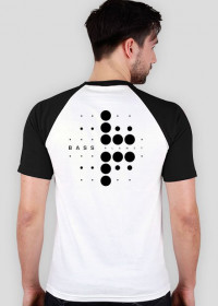Bass Planet - koszulka męska biało-czarna (nadruk dwustronny)