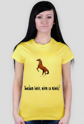 Bluzka krótki rękaw - kocham konie :)
