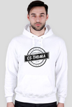 Bluza z kapturem biała CS-TABAKA ORIGINAL WEAR