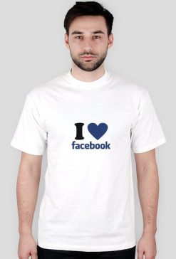 I love facebook biała