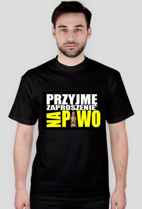 Tshirt przyjmę zaproszenie na piwo