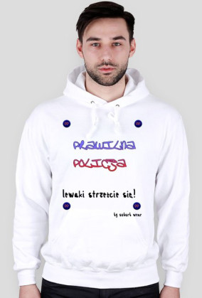 Bluza Prawilna Policja white